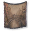 Vintage Venice Black Cat Blanket