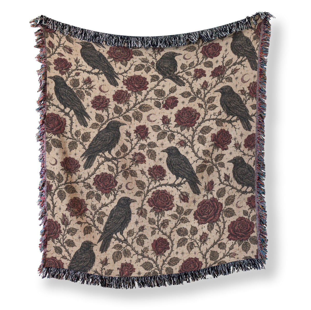 Ravens & Crimson Roses Blanket Main image