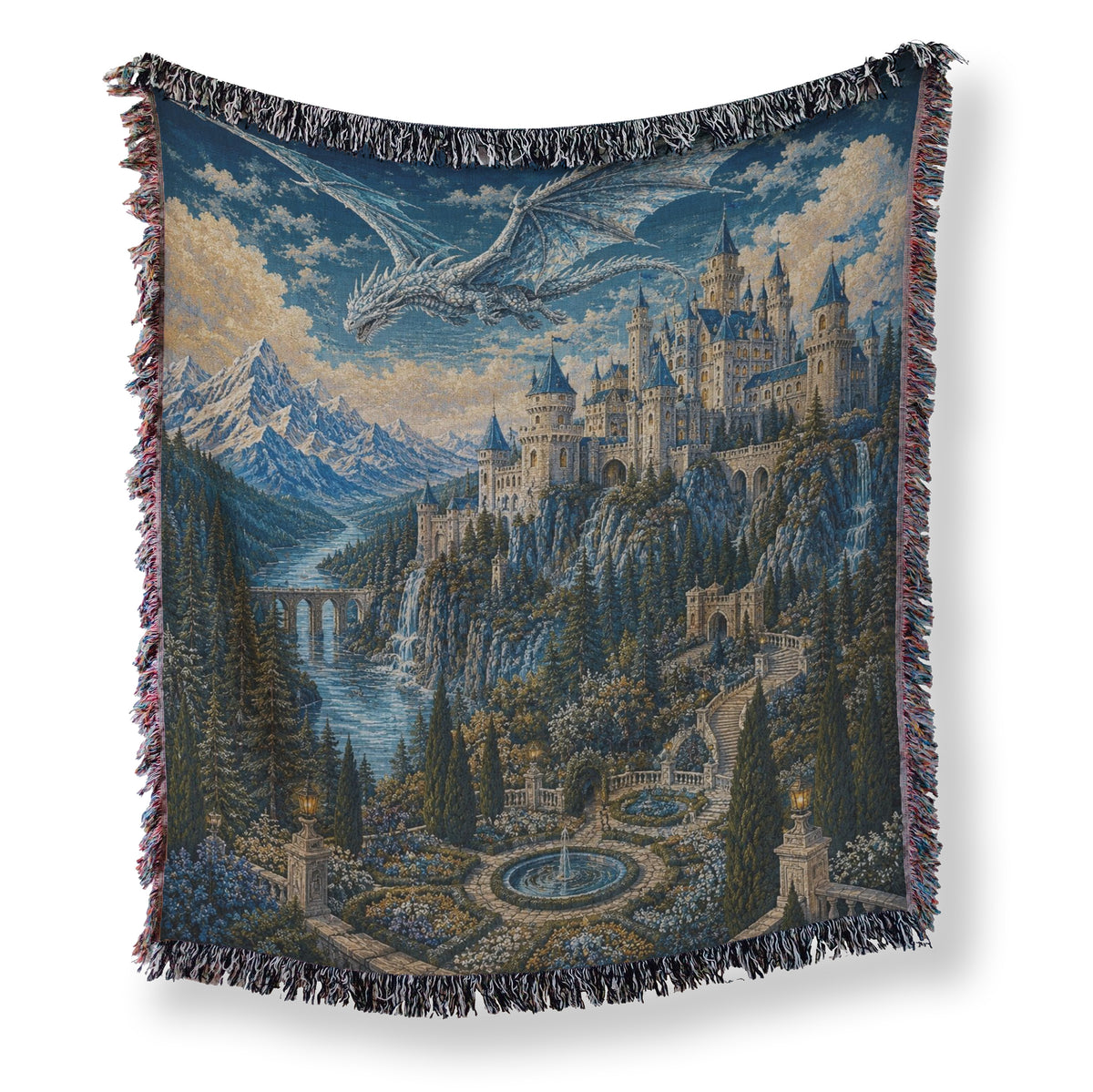 The Dragon Over the Sapphire Keep Blanket
