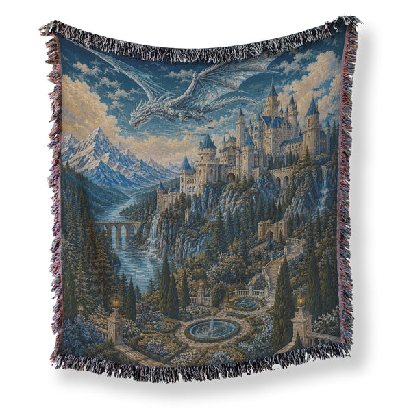 The Dragon Over the Sapphire Keep Blanket