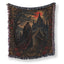 Crimson Moon Vampire Castle Blanket