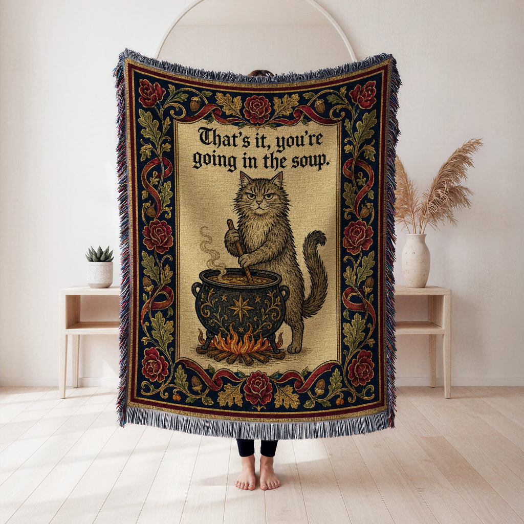 The Soup Pot Cat Blanket