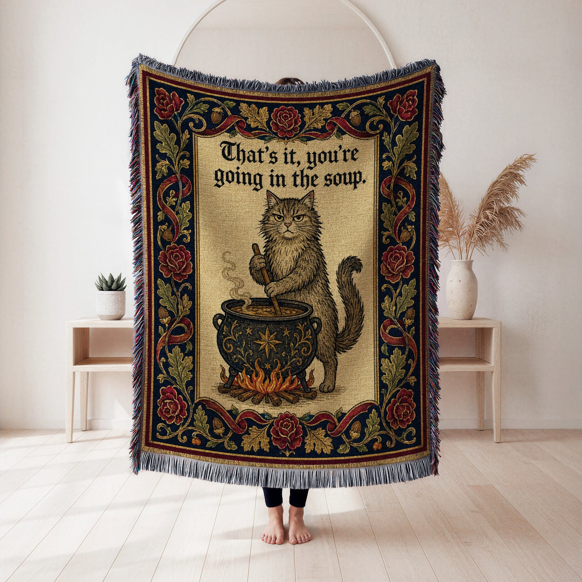 The Soup Pot Cat Blanket