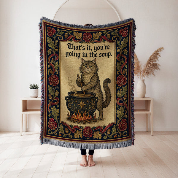 The Soup Pot Cat Blanket