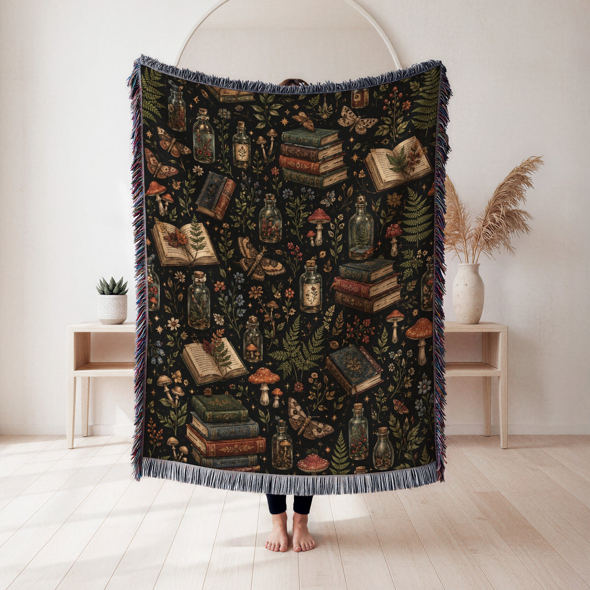 Woodland Apothecary Book Blanket