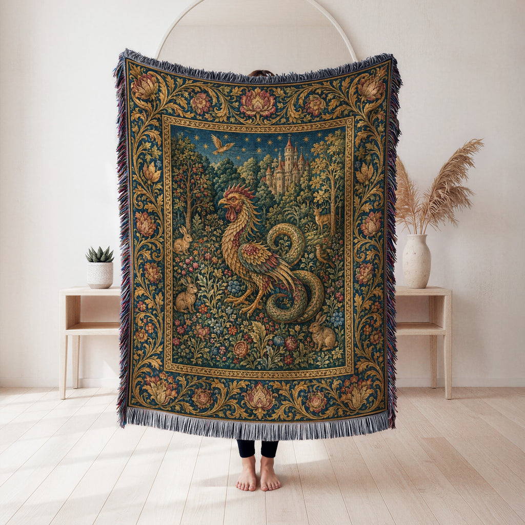 The Serpent of the Castle Garden Blanket