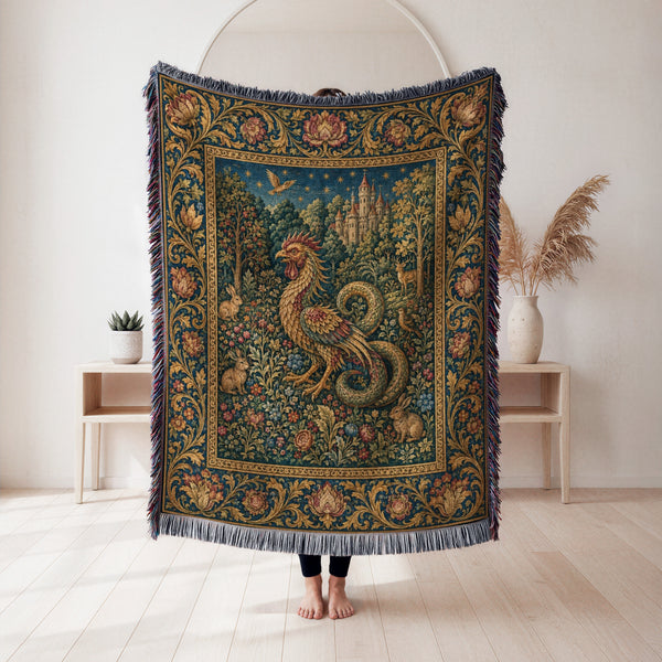 The Serpent of the Castle Garden Blanket