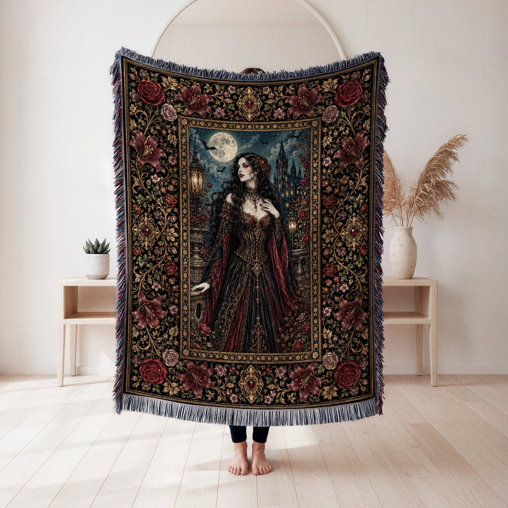Crimson Vampire Countess Blanket
