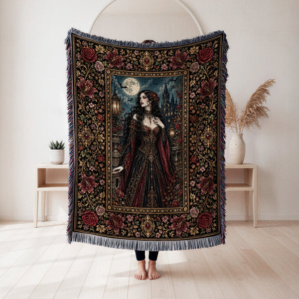 Crimson Vampire Countess Blanket