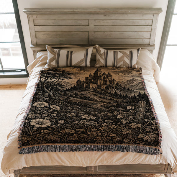 Old Kingdom Mountain Castle Blanket