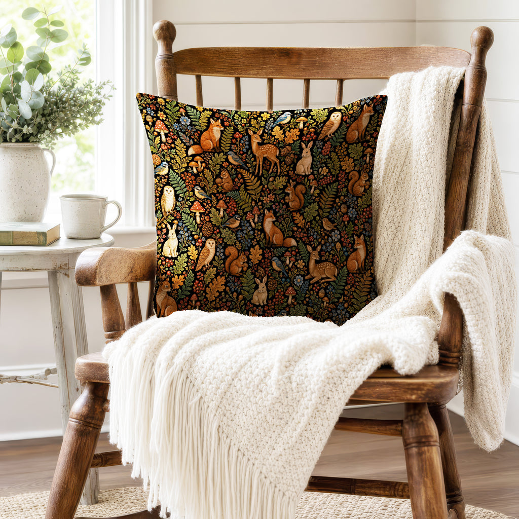Forest Gathering – Woodland Animals Pillow