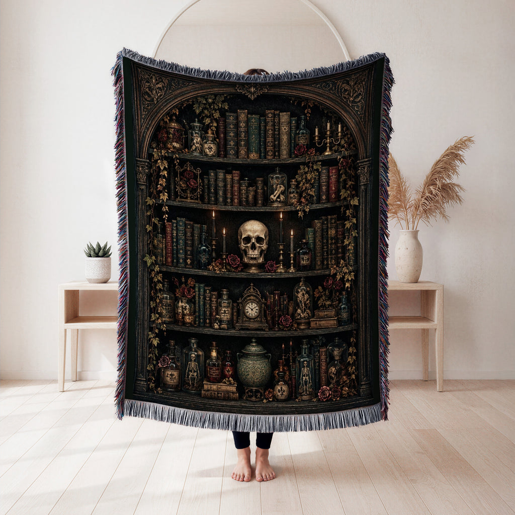 Curiosities of the Gothic Library Blanket