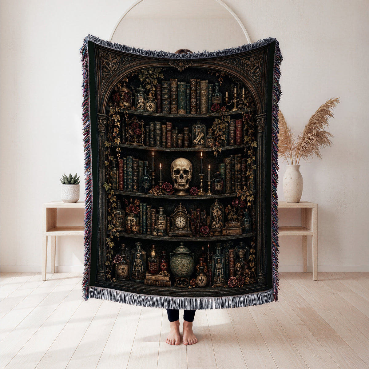 Curiosities of the Gothic Library Blanket