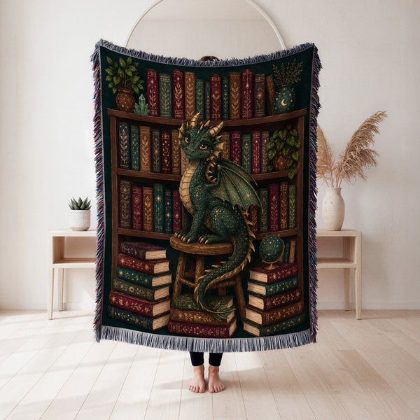 Emerald Dragon Library Blanket