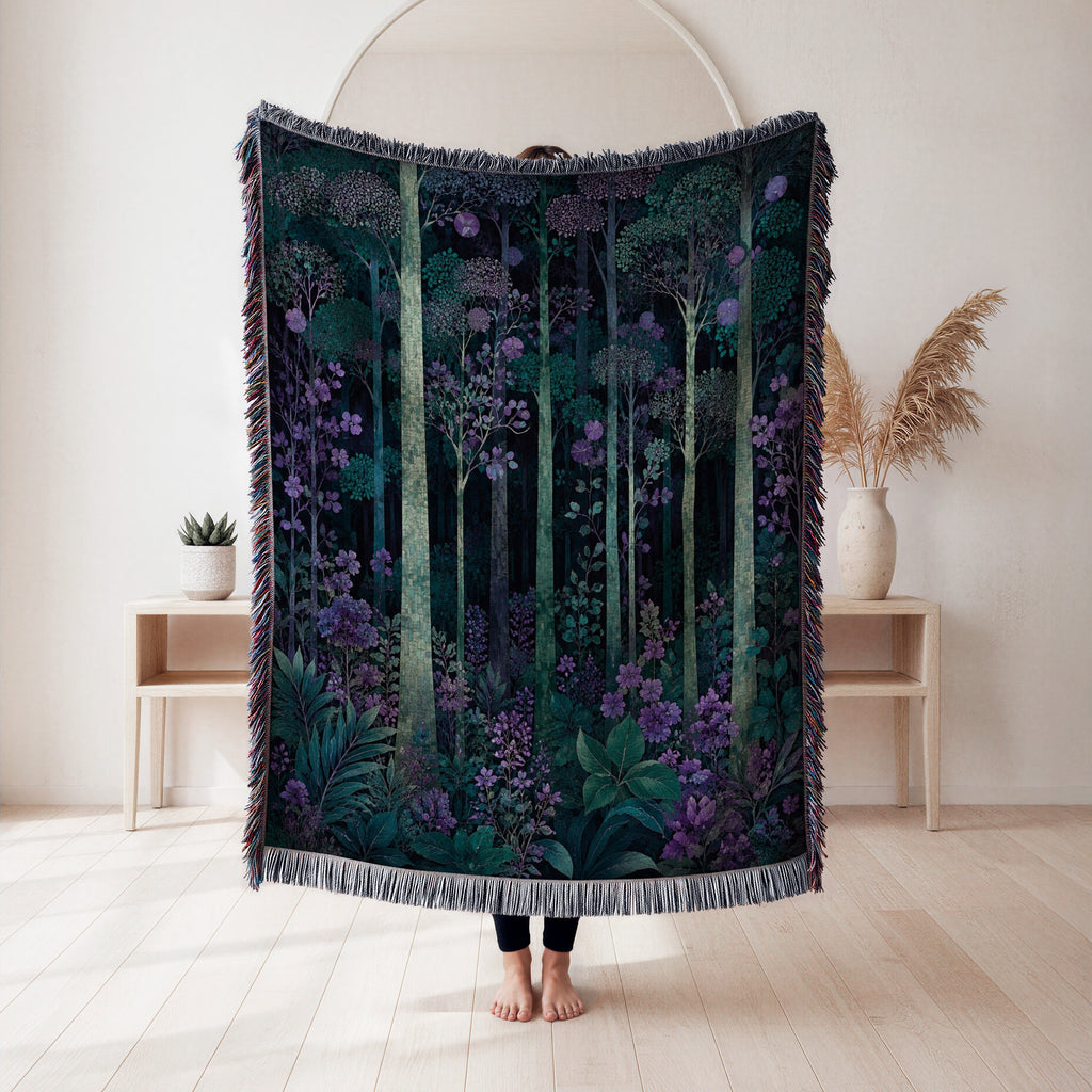 The Violet Woodland Blanket