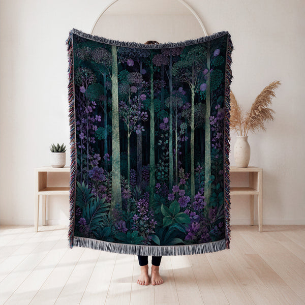 The Violet Woodland Blanket