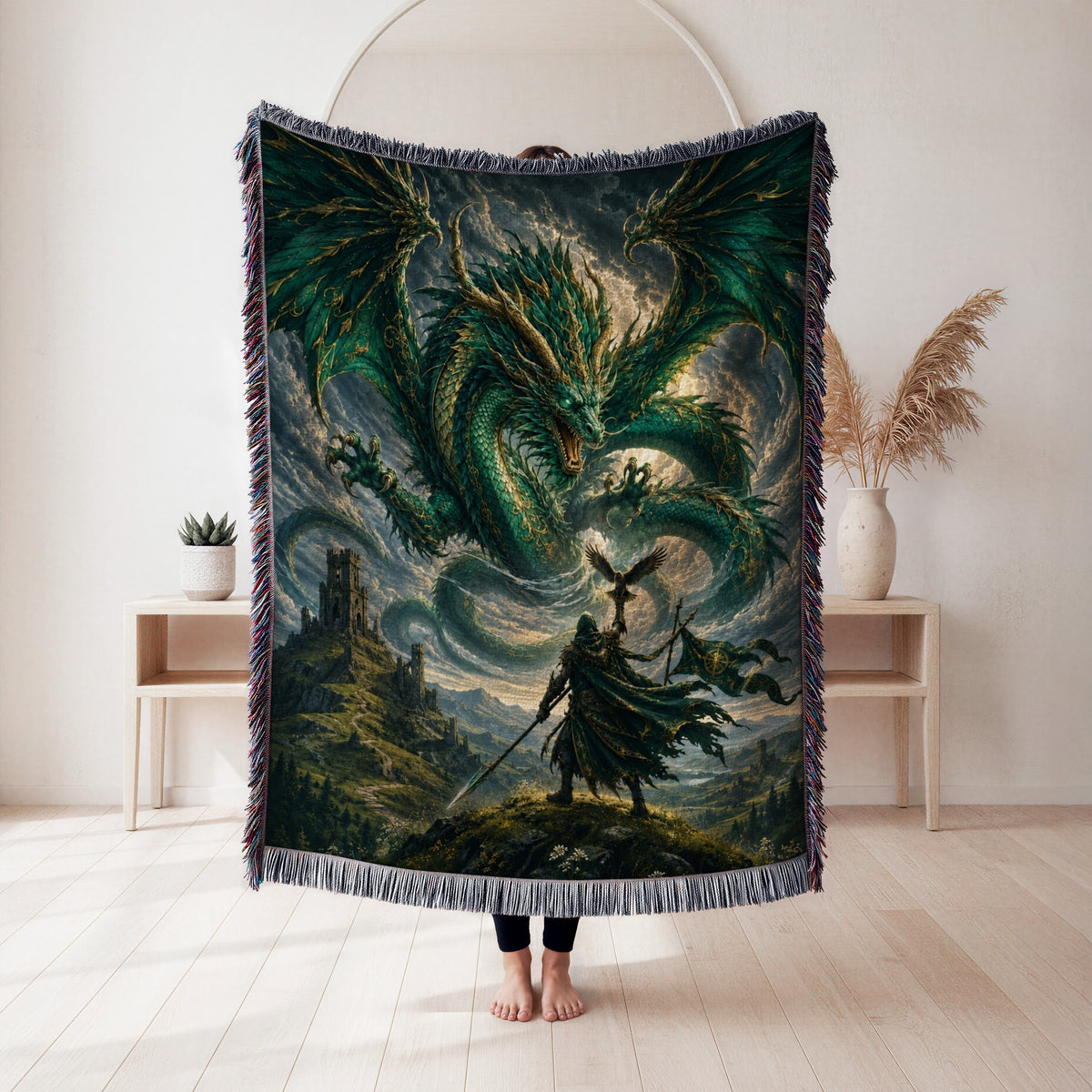 The Stormborn Dragon Knight Blanket