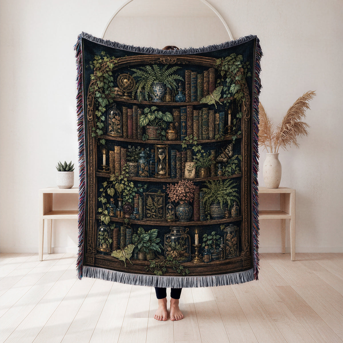 Botanical Apothecary Library Blanket