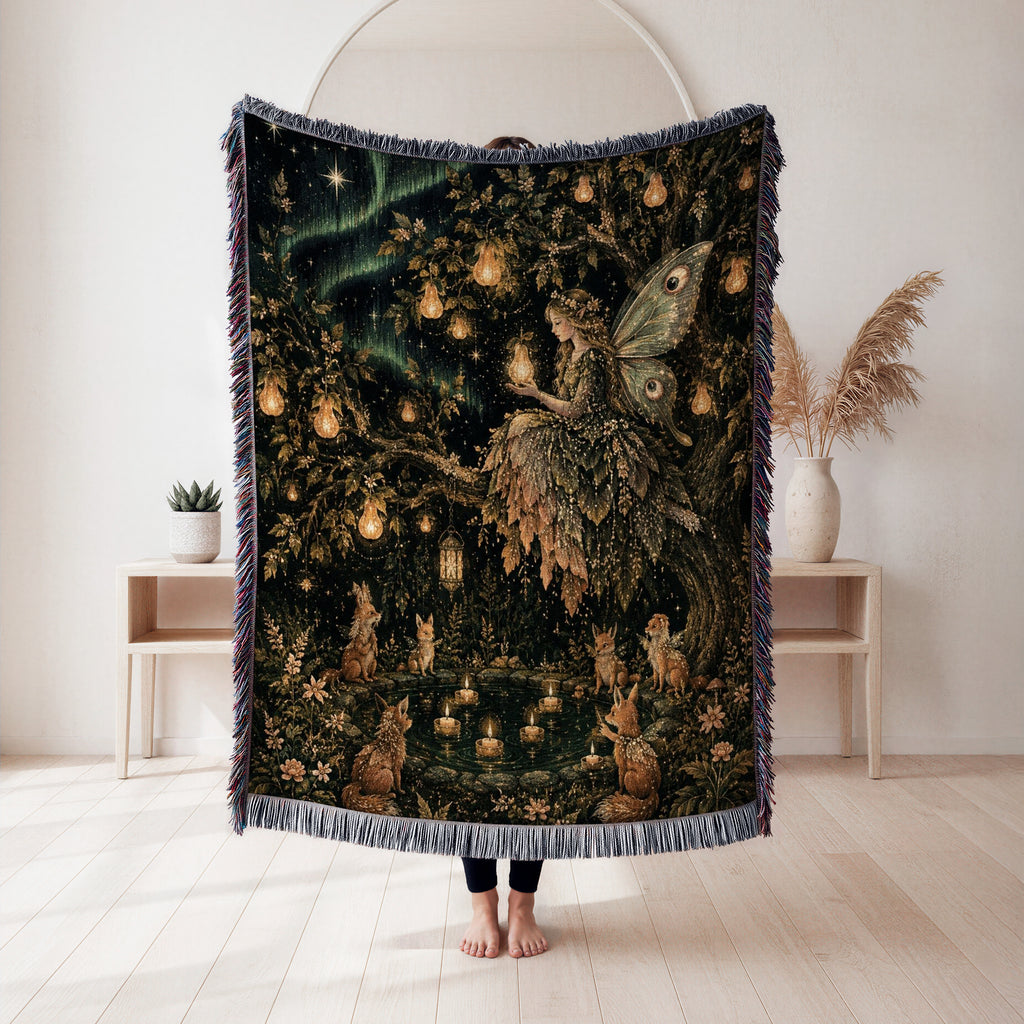 Lantern Tree Fairy Blanket