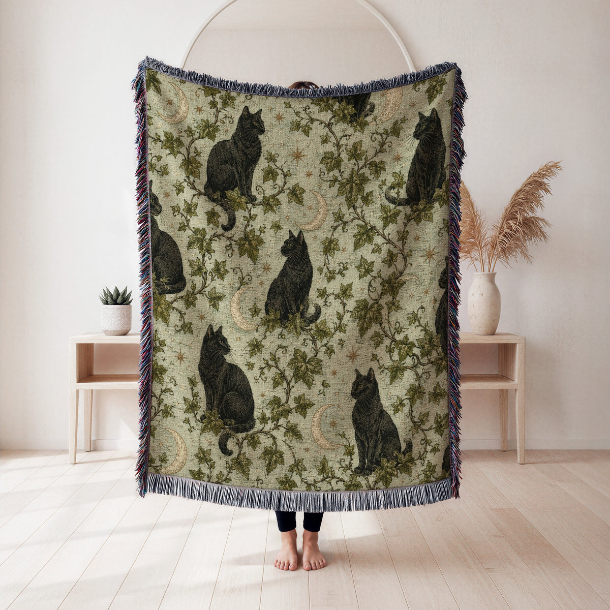 Black Cat & Moonvine Blanket