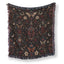 Stained Glass Moth Garden Blanket