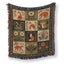 Fox Folk Patchwork Blanket