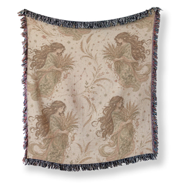 Virgo Harvest Maiden Pattern Blanket