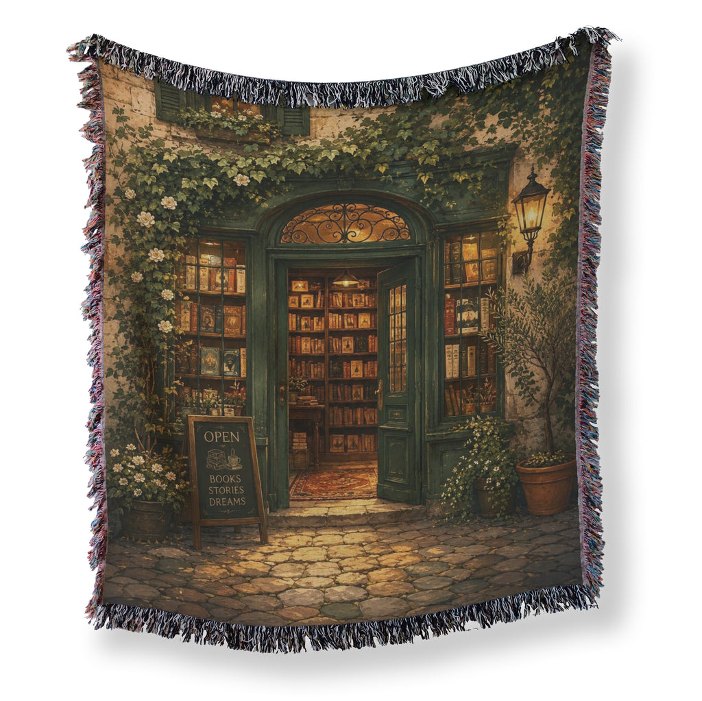 The Lantern-Lit Bookshop Blanket