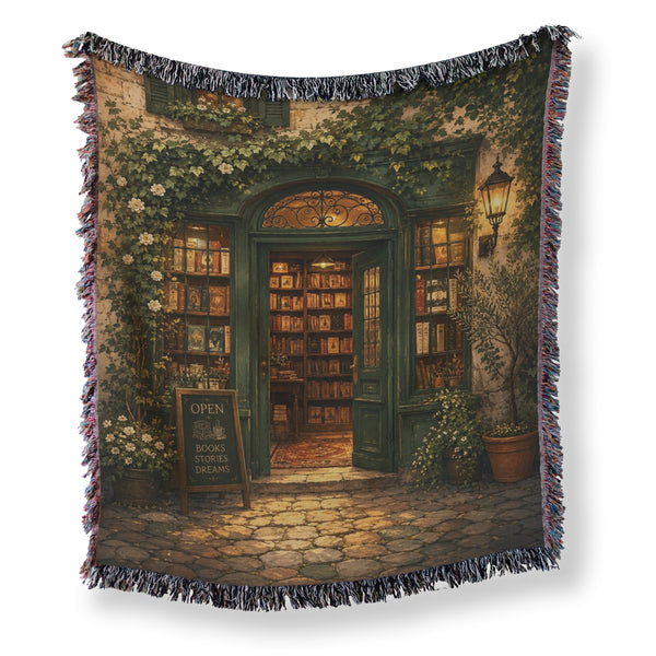 The Lantern-Lit Bookshop Blanket