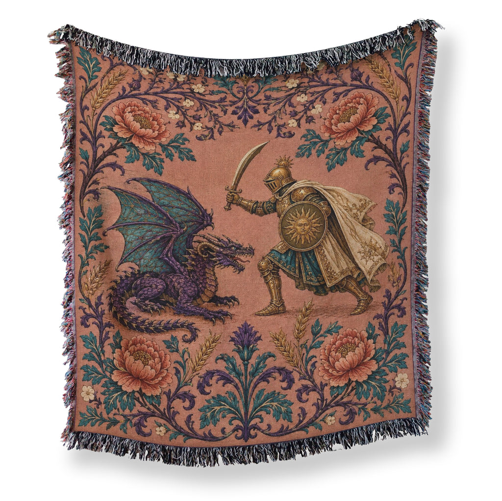 The Rose Court Dragon Duel Blanket
