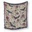 Bats & Moonlit Roses Blanket