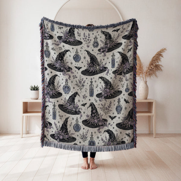 Witch's Hat & Potion Garden Blanket