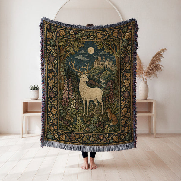 The White Stag Beneath the Moon Blanket