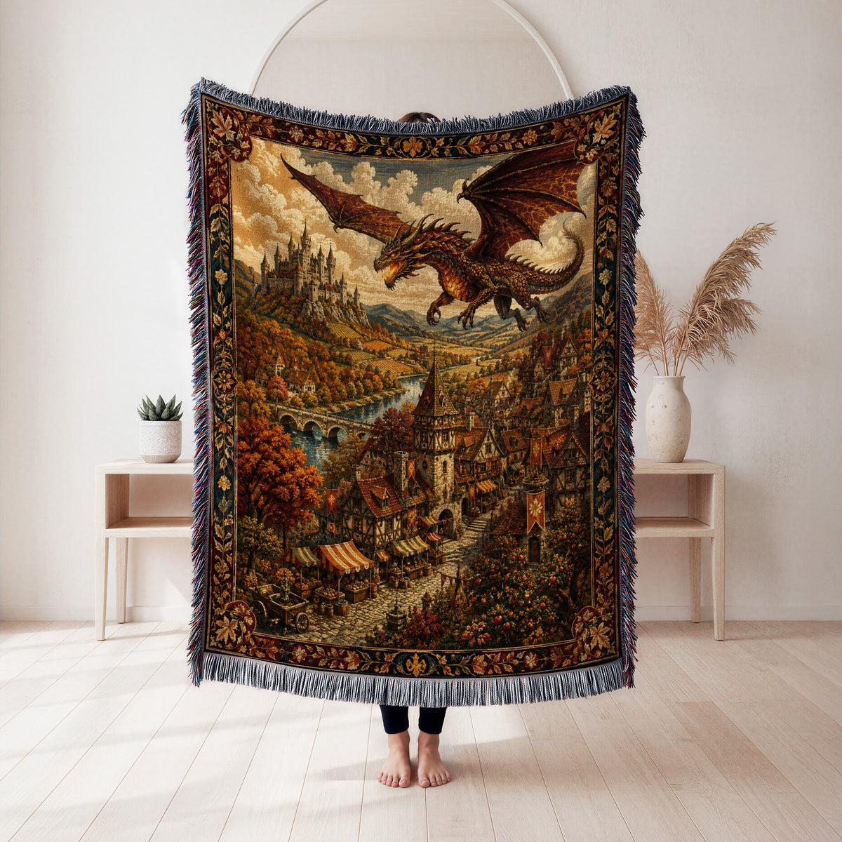 The Dragon Over Autumnvale Blanket