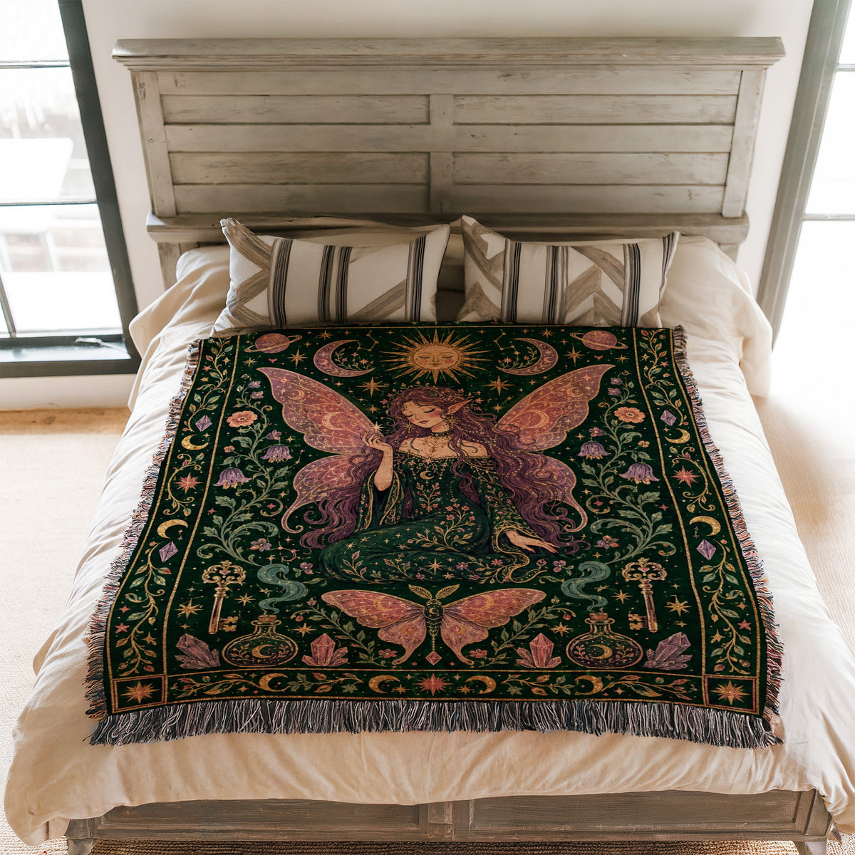 Emerald Celestial Fairy Blanket