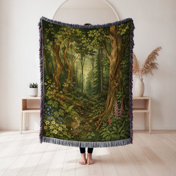 The Woodland Hare Blanket