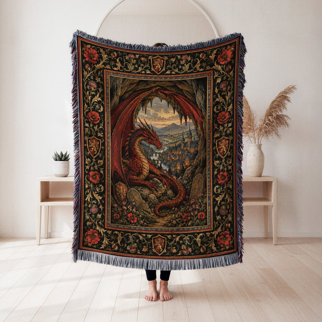 The Dragon’s Hidden Lair Blanket