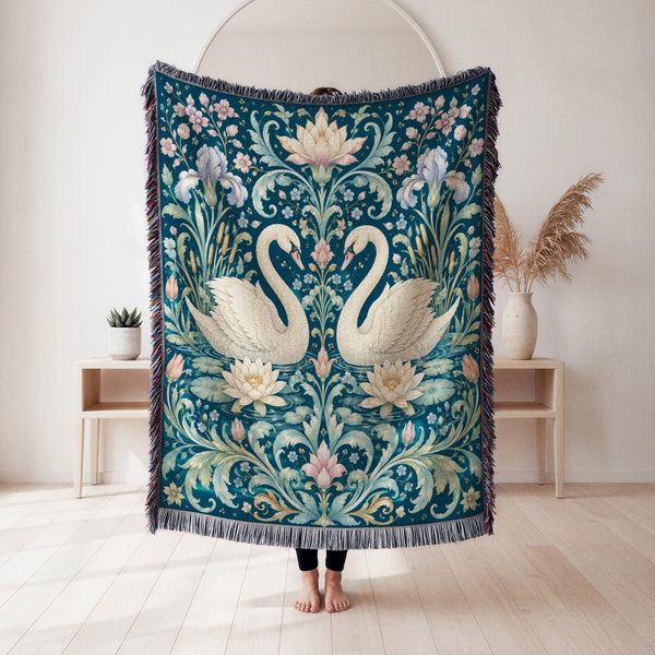 Swan Water Garden Blanket