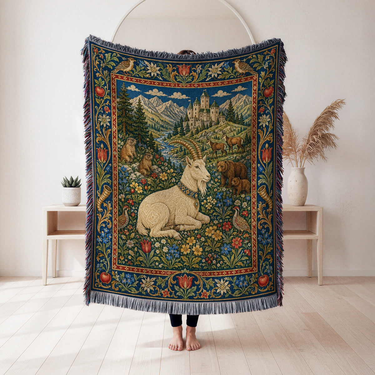 The White Ibex of the Mountain Vale Blanket