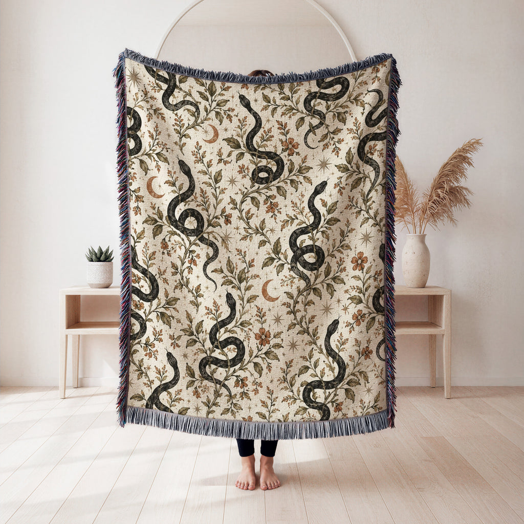 Serpents of the Moon Garden Blanket