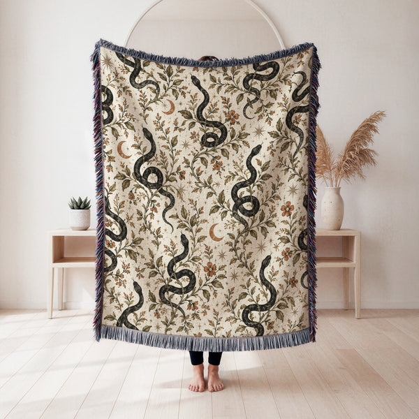 Serpents of the Moon Garden Blanket
