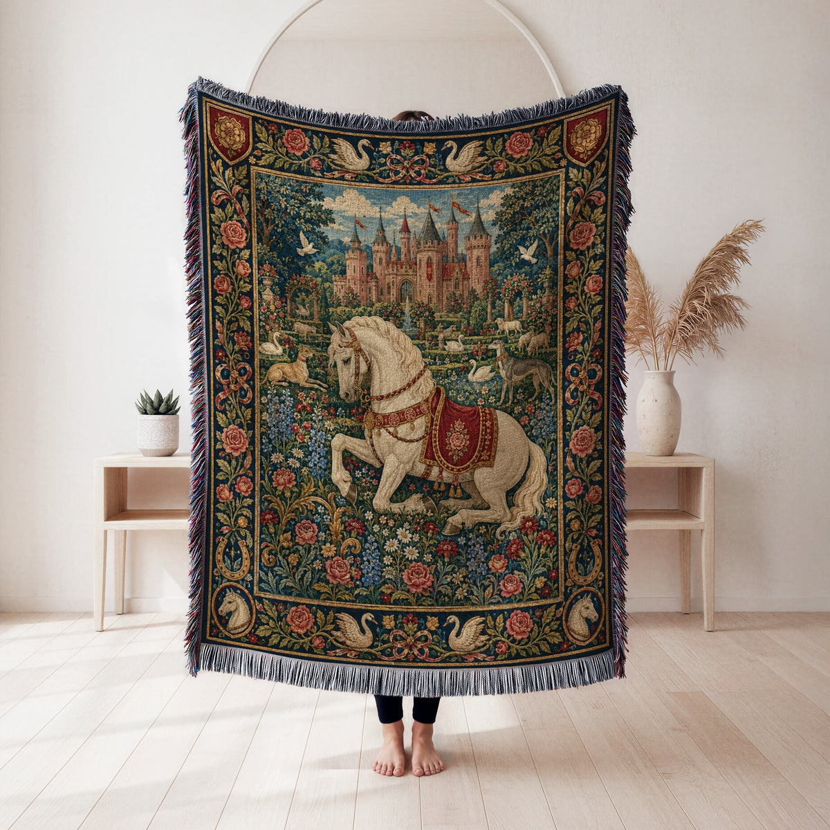 The Rose Court Warhorse Blanket