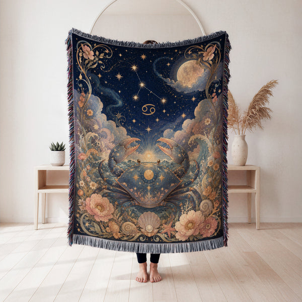 Cancer Moonlit Crab Blanket