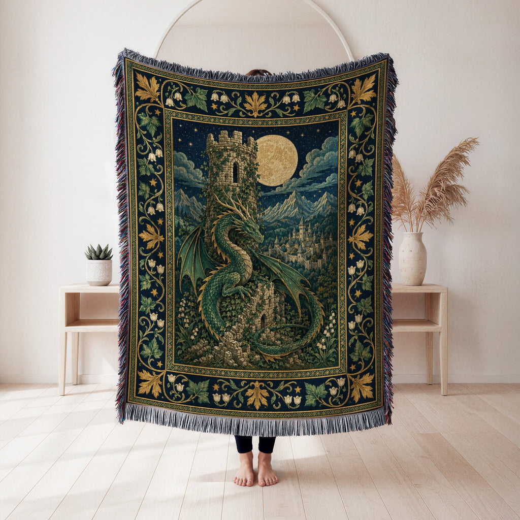 The Moonwatch Tower Dragon Blanket
