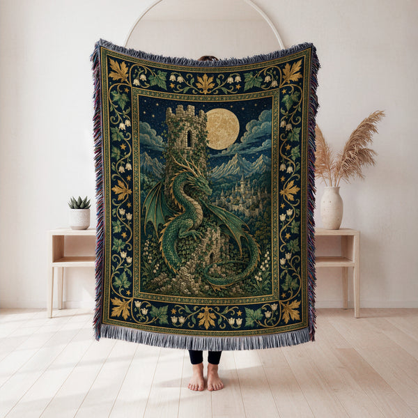 The Moonwatch Tower Dragon Blanket