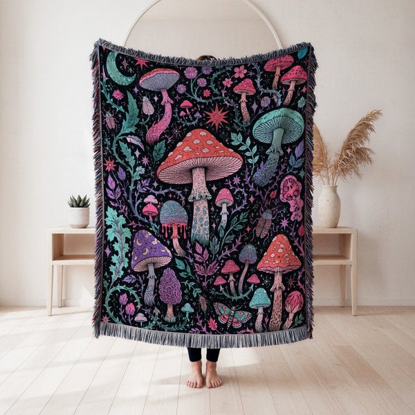 Electric Fairy Mushroom Blanket
