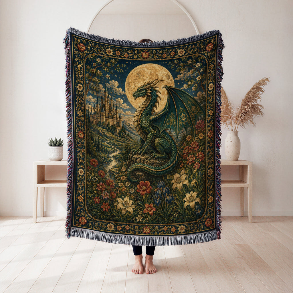 The Dragon of the Moonlit Vale Blanket