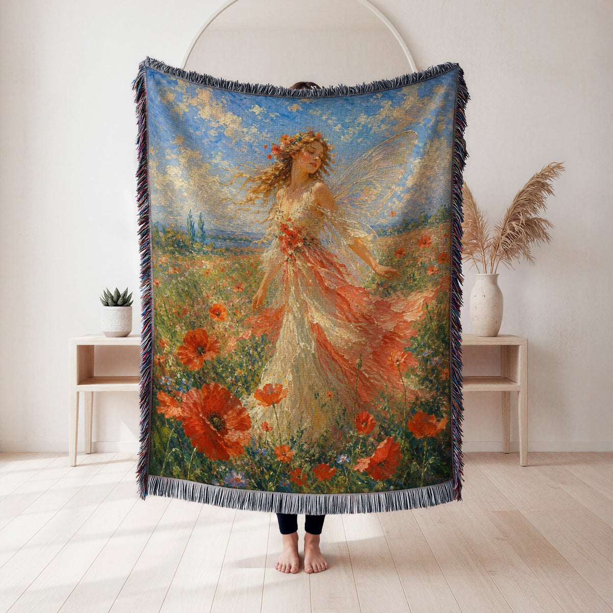 Poppy Meadow Fairy Blanket