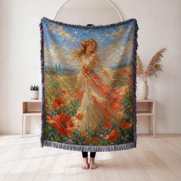 Poppy Meadow Fairy Blanket