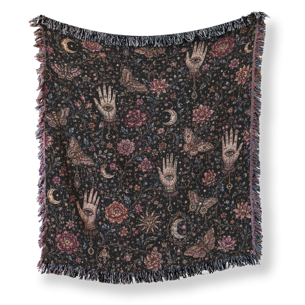 Palmistry Moon Garden Blanket